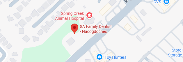 Map showing SA Family Dentist on Nacogdoches Road